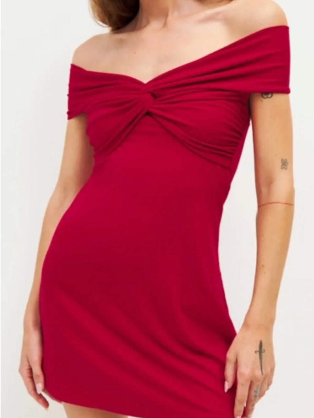 Reformation Vida Knit Red Dress - Small (NWOT)